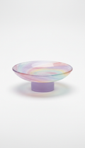 Artisan Glass Jewelry Dish with Iridescent Finish