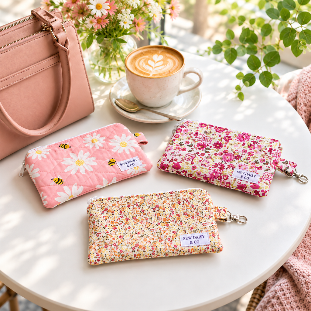 Handmade Quilted Coin Purse