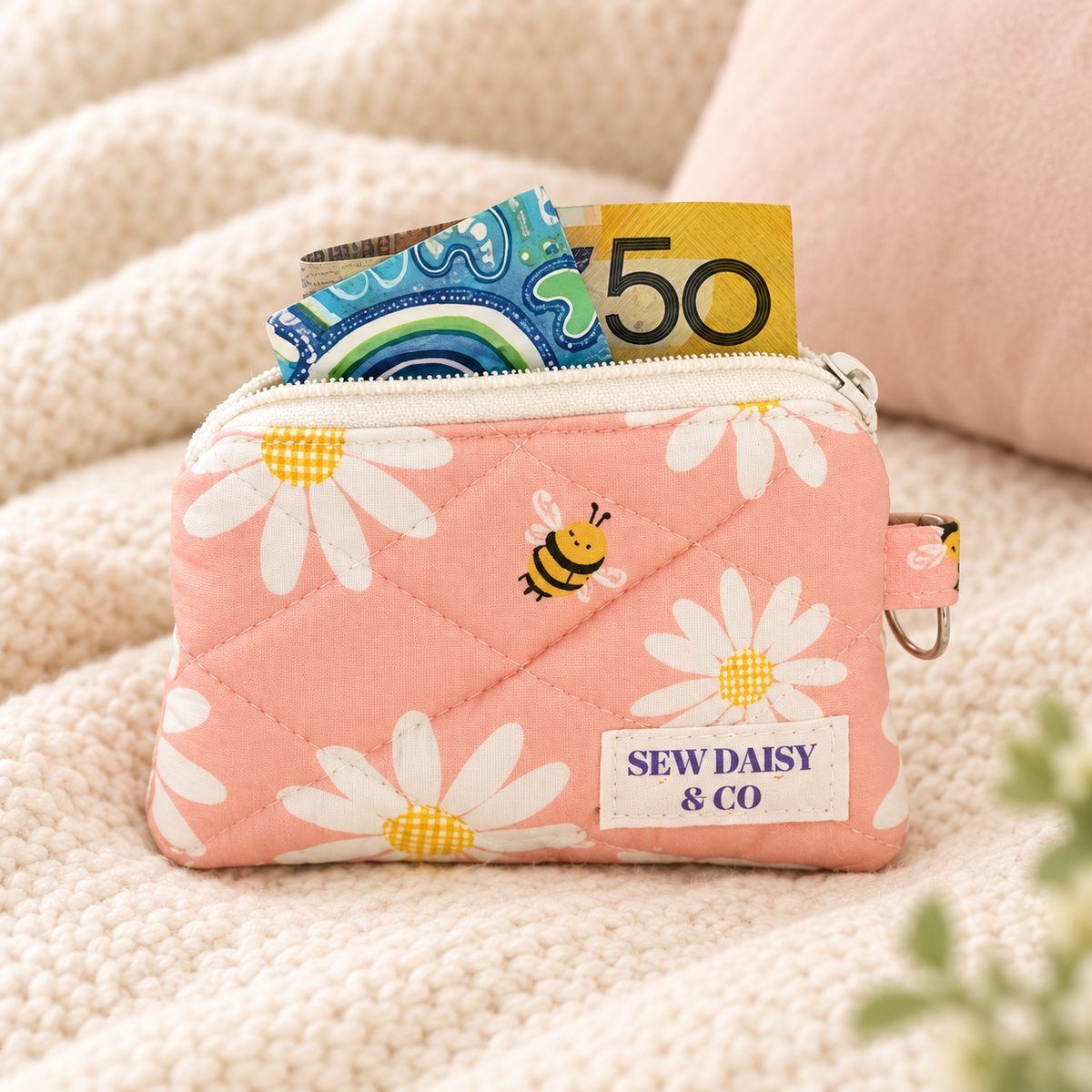 Handmade Quilted Coin Purse