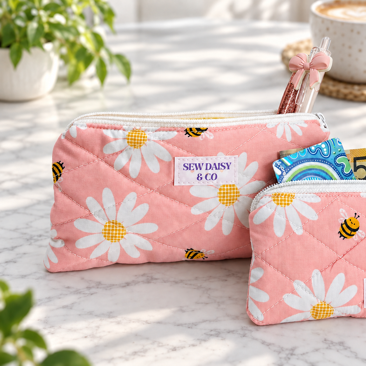 Handmade Quilted Pencil Case