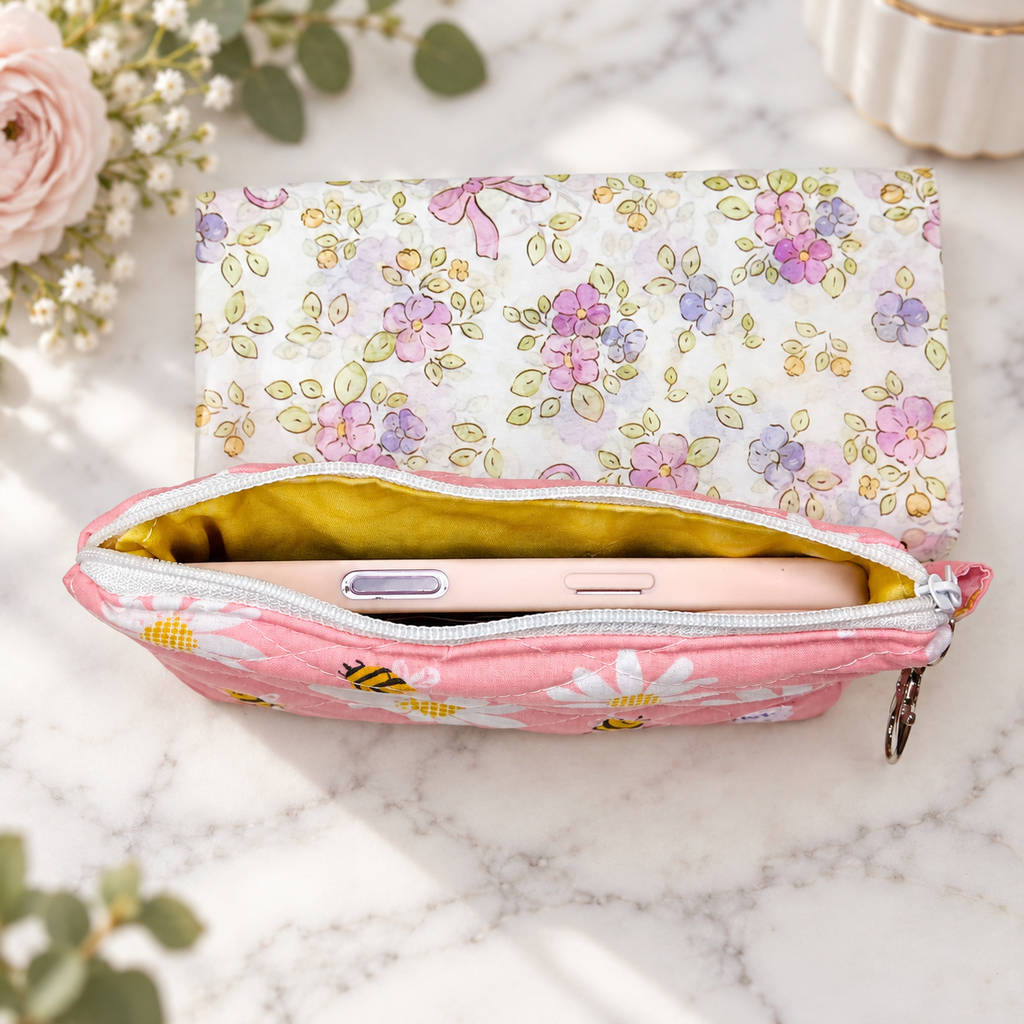 Handmade Quilted Phone Wallet