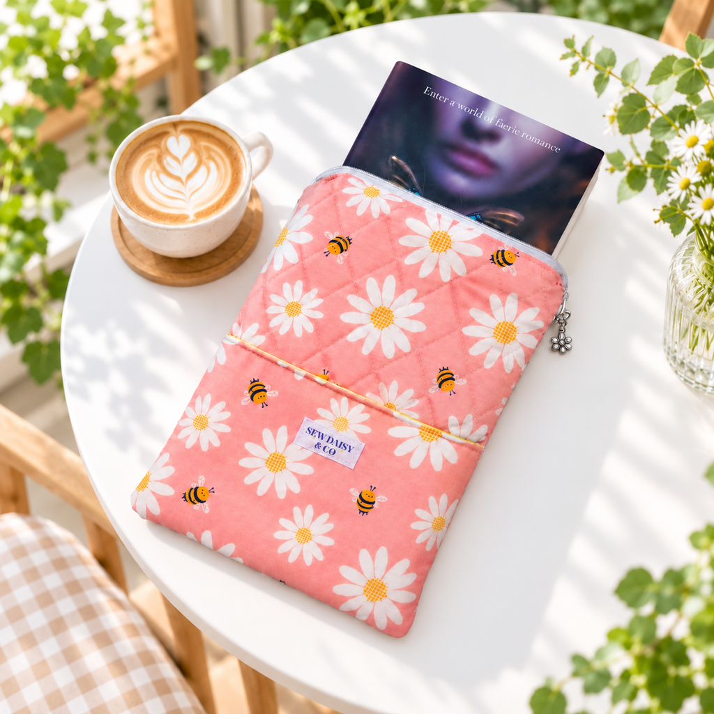 Handmade Quilted Book Sleeve