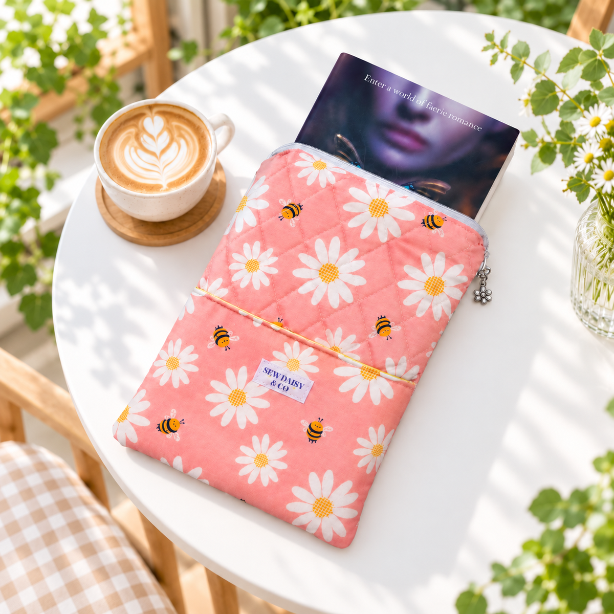 Handmade Quilted Book Sleeve
