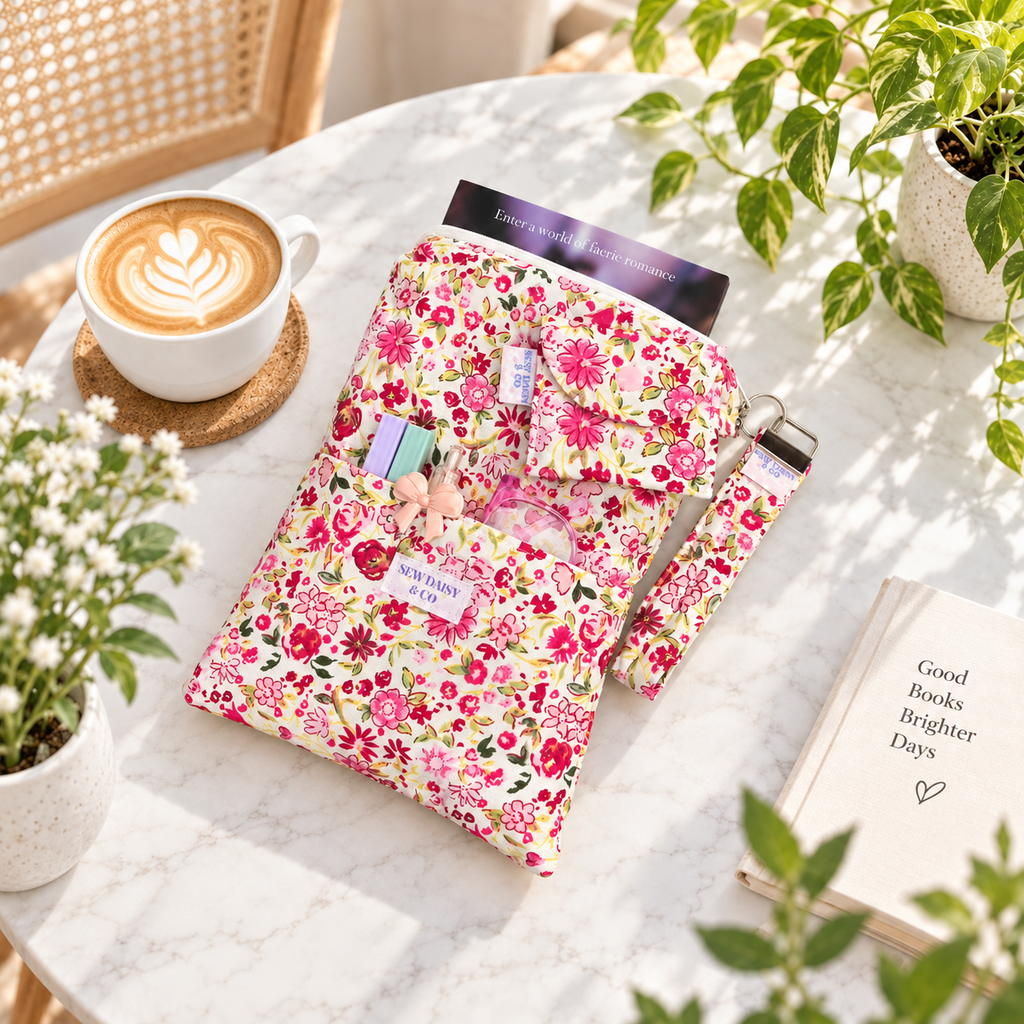 Handmade Quilted Book Sleeve