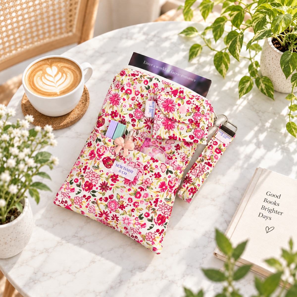 Handmade Quilted Book Sleeve
