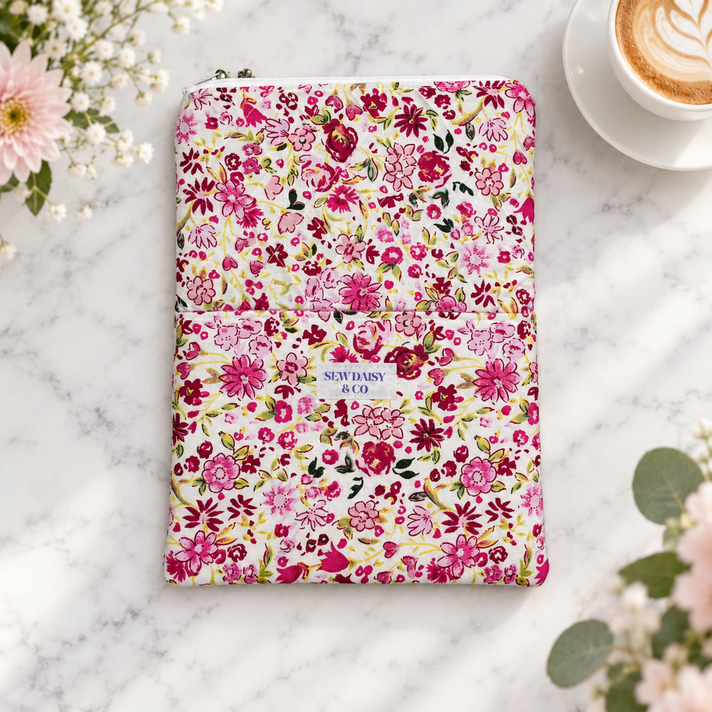 Handmade Quilted Book Sleeve