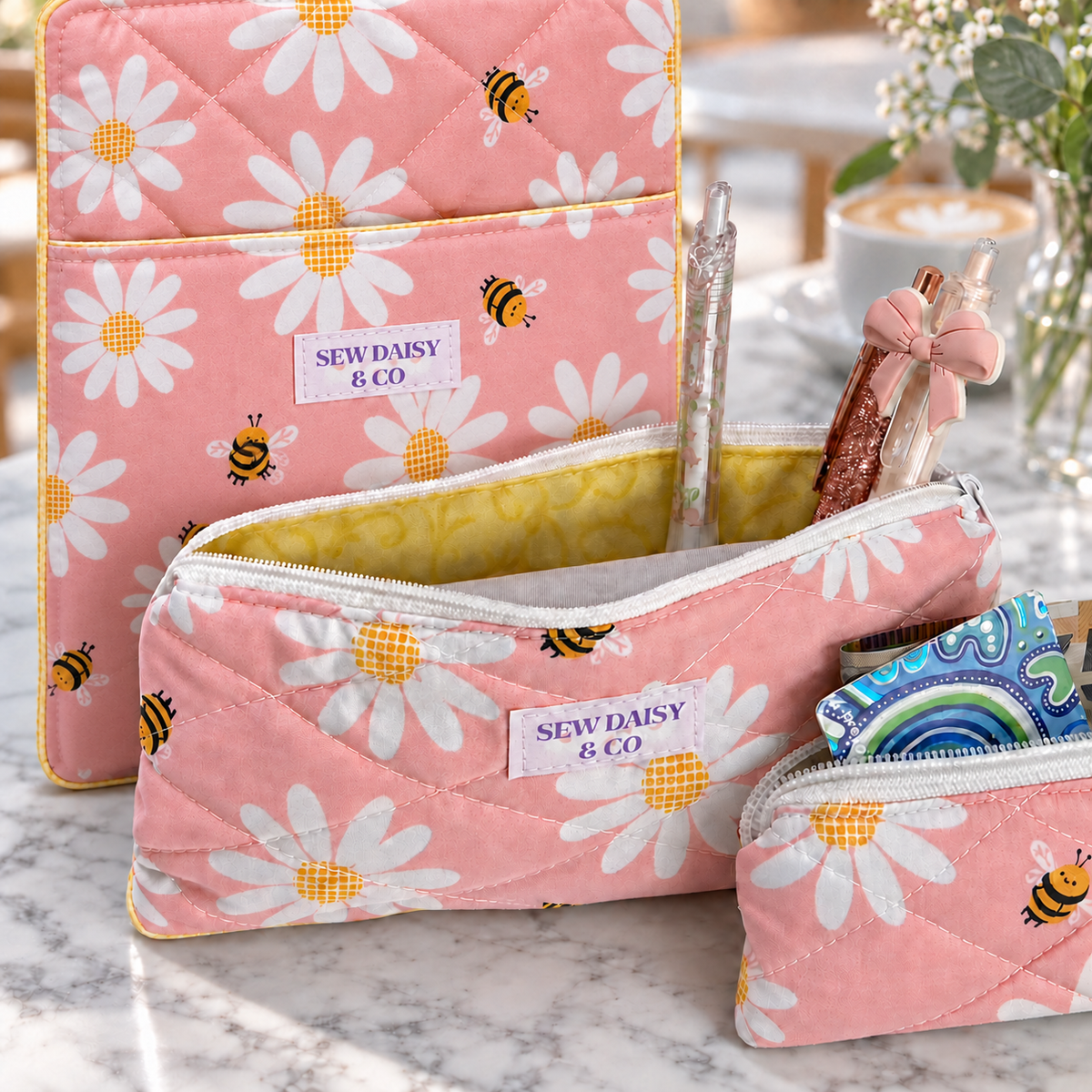 Handmade Quilted Pencil Case