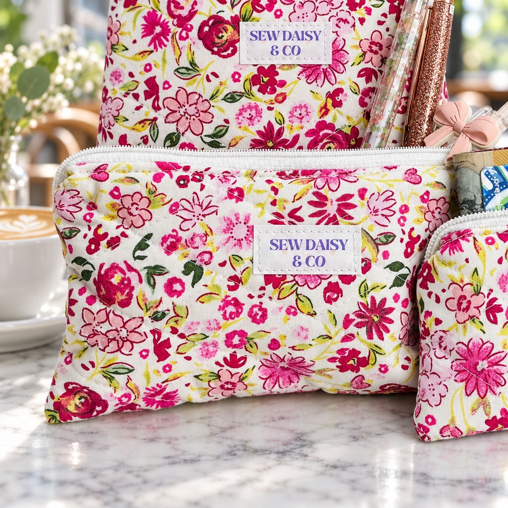 Handmade Quilted Pencil Case