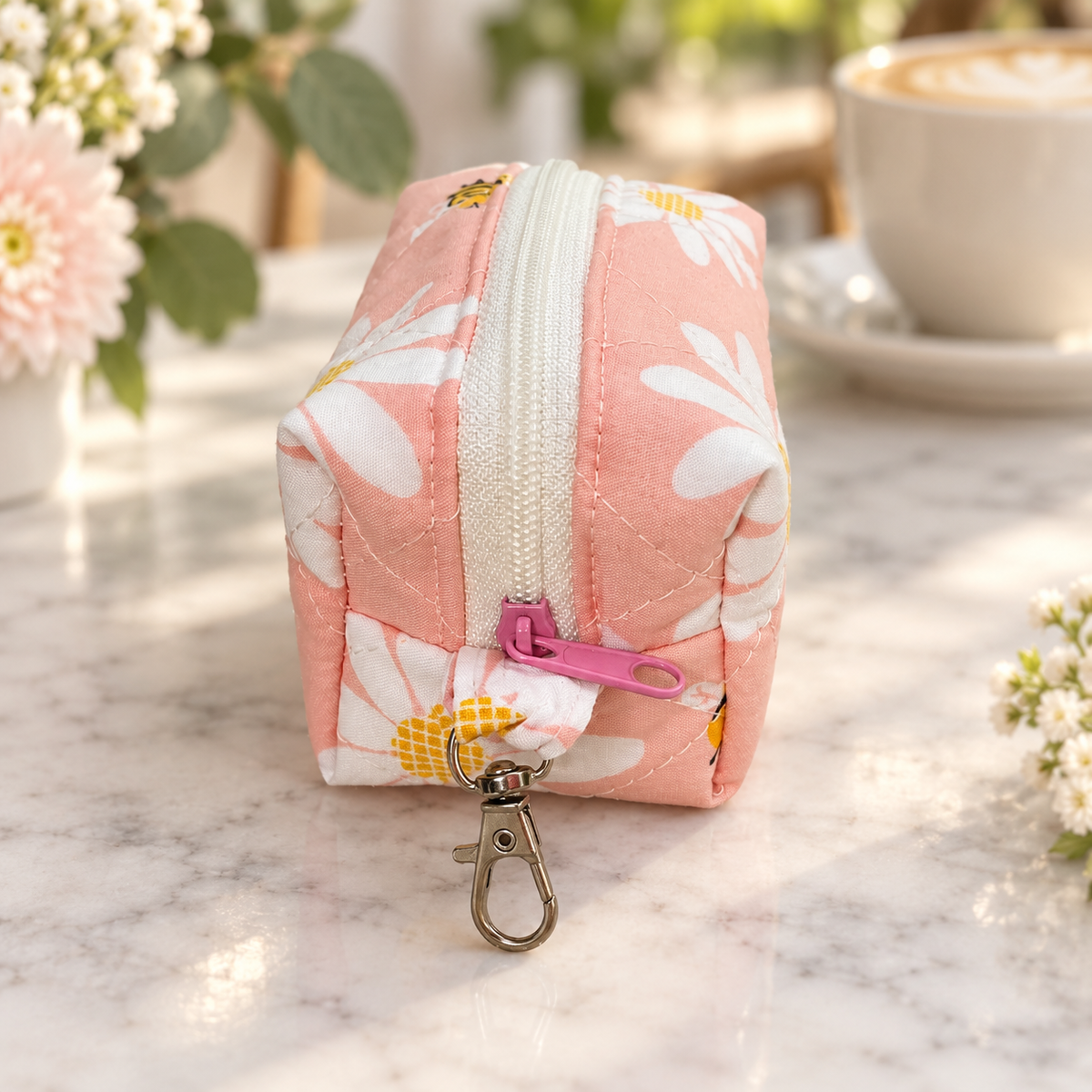 Handmade Quilted Petite Boxy Pouch
