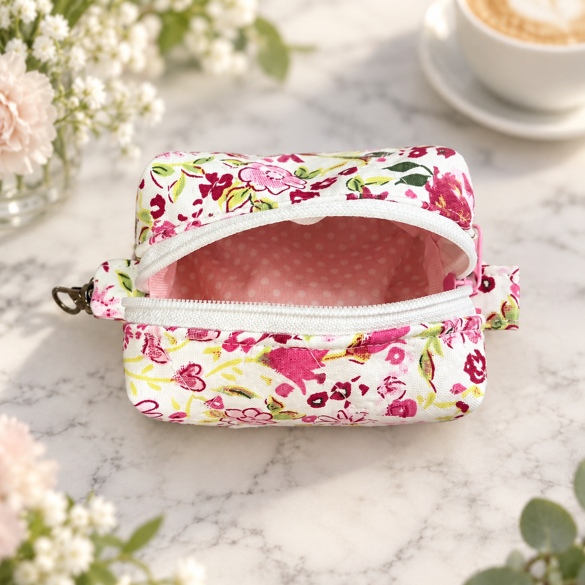 Handmade Quilted Petite Boxy Pouch