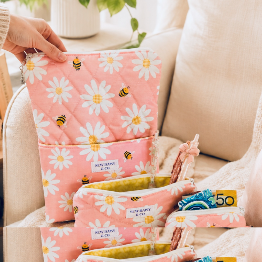 Handmade Quilted Book Sleeve